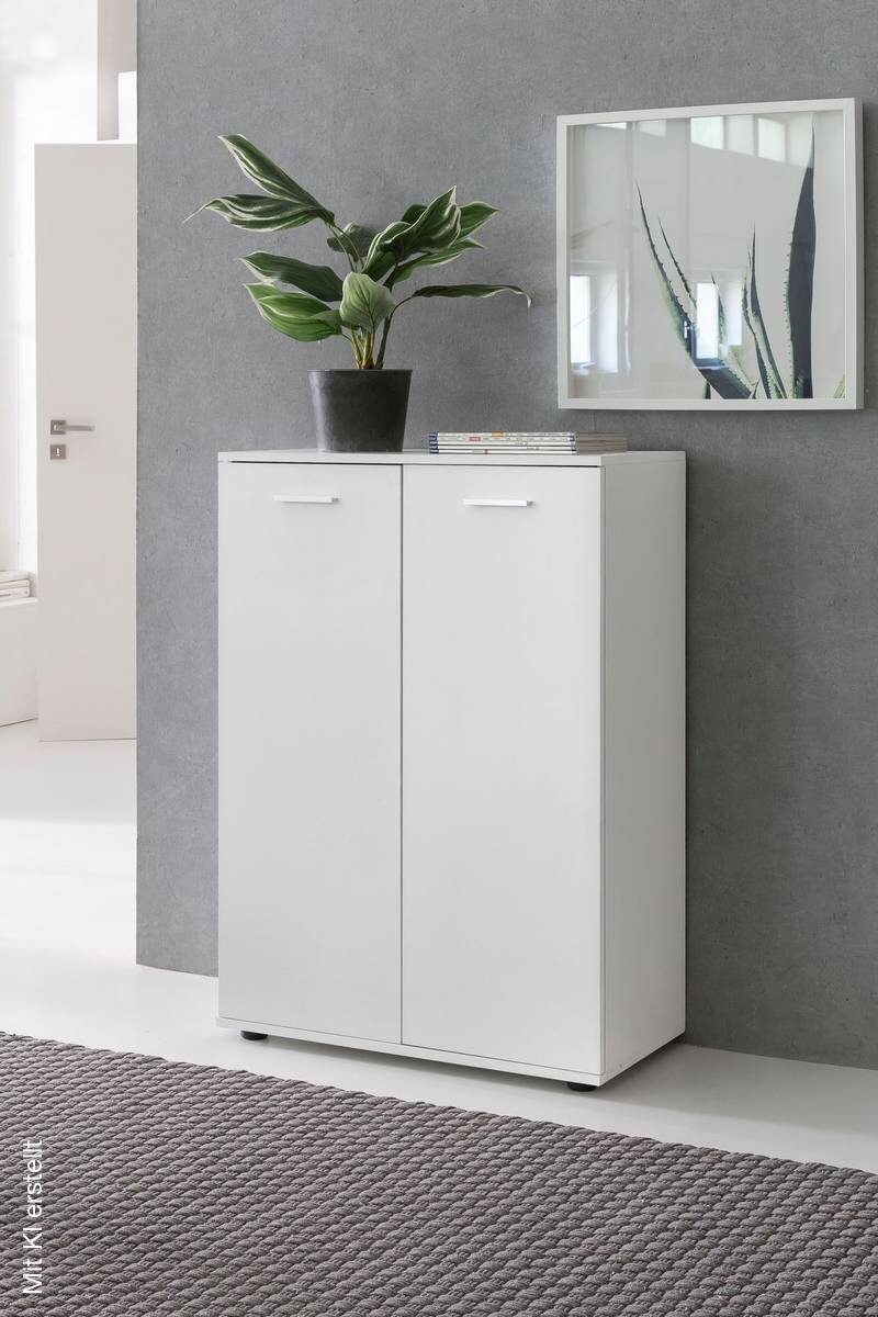 Kommode weiß B/H/T: ca. 71x104x35 cm