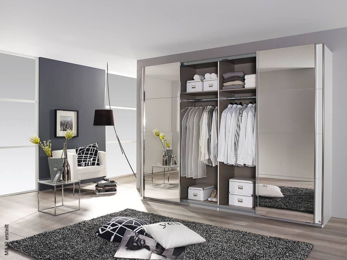 Schwebetürenschrank Syncrono Alpinweiß B/H/T: ca. 315x228x57 cm