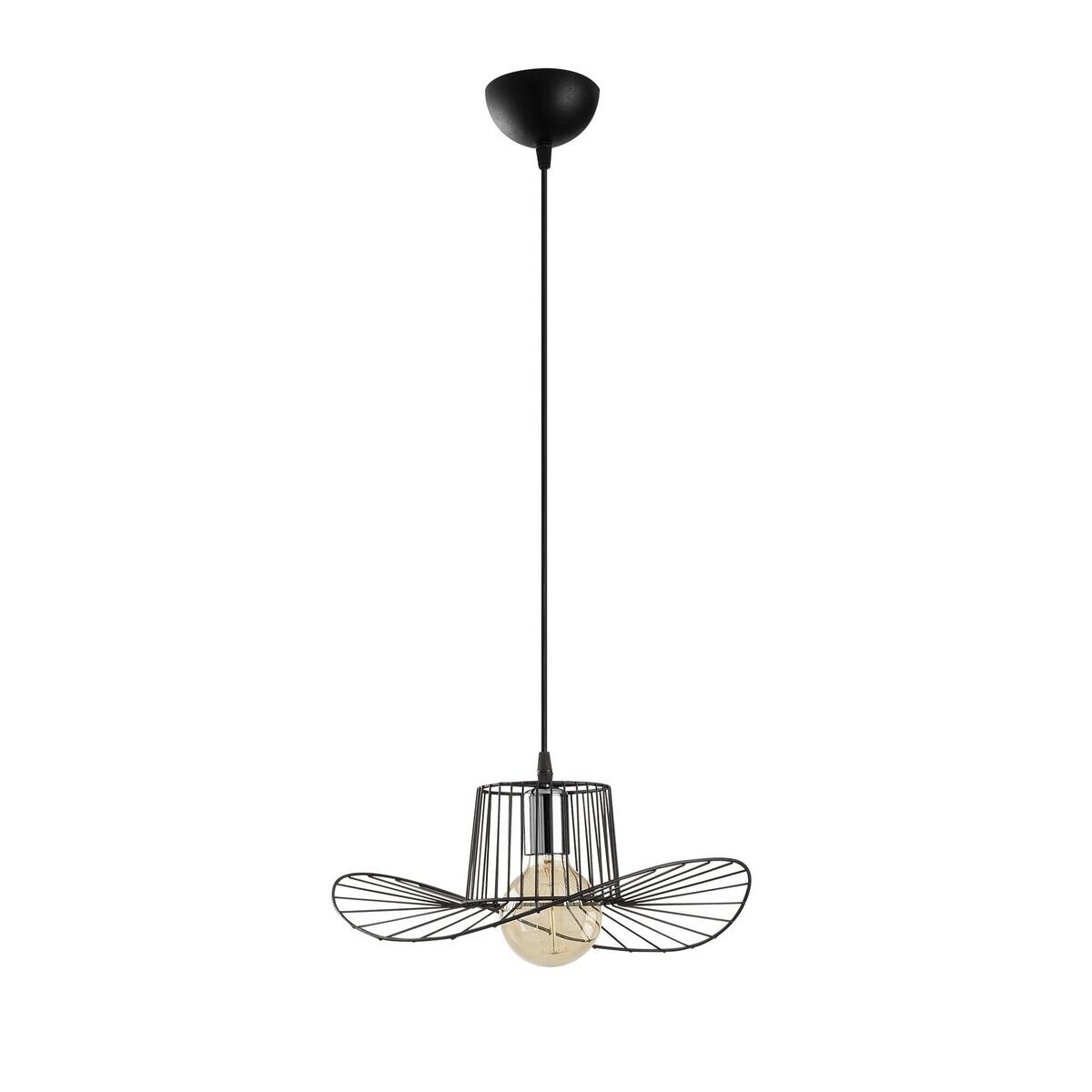 Opviq Pendelleuchte Tel-6736 schwarz B/H/T/L/D: ca. 38x110x38x38x38 cm E27 1 Brennstellen