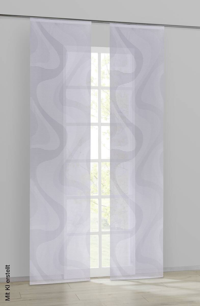 POCOline Schiebevorhang Gigi weiß B/L: ca. 60x245 cm