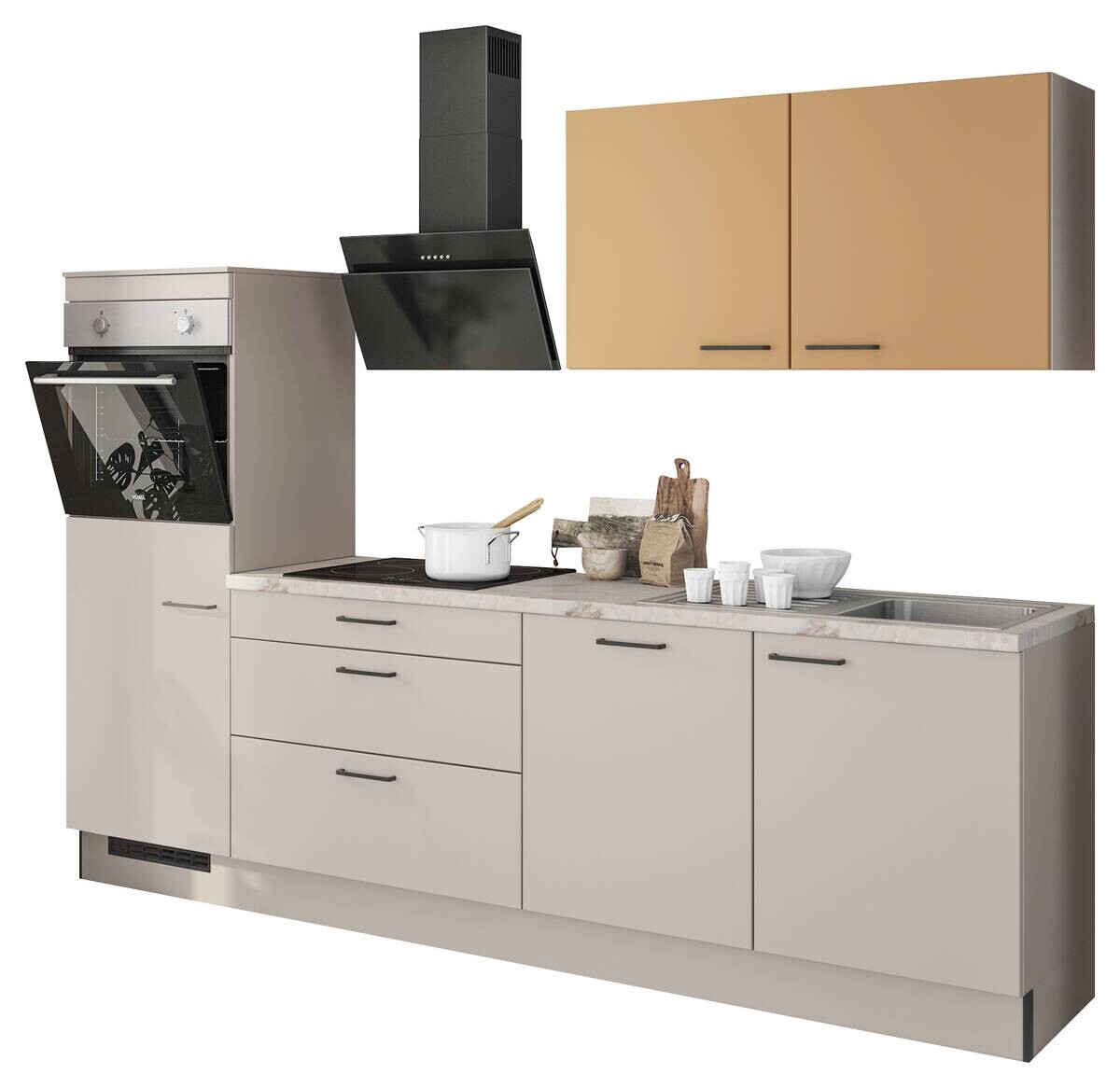 artego Küchenblock Feel Feel Kaschmir B/H/T: ca. 270x210x60 cm