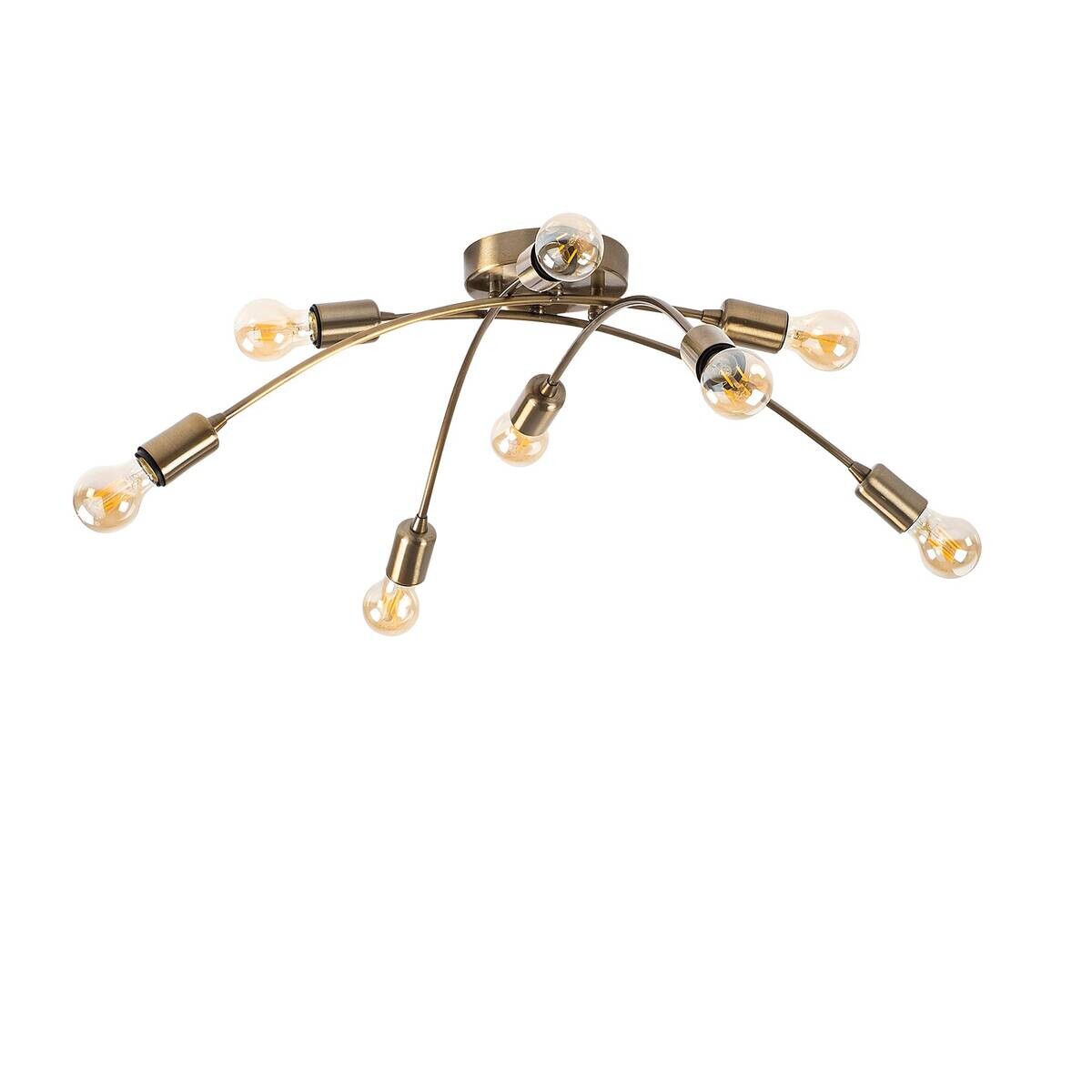 Opviq Deckenleuchte Banana-1152 Metall B/H/T/L/D: ca. 79x26x79x79x79 cm E27 8 Brennstellen