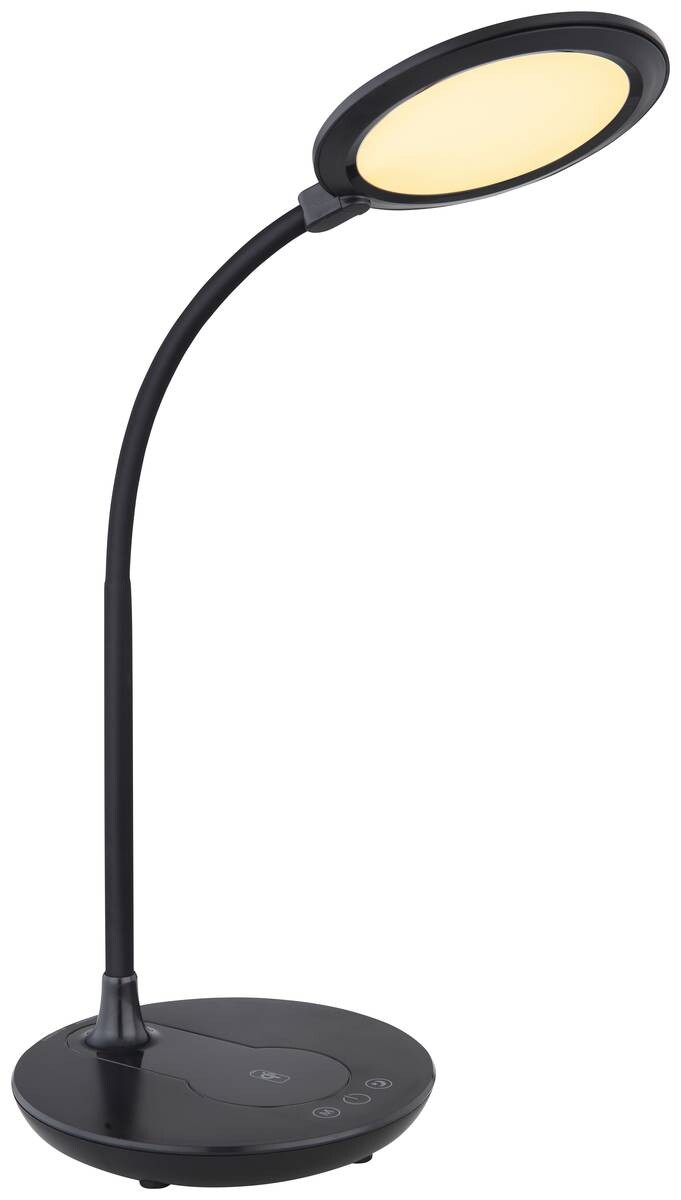 GLOBO Tischleuchte REGINA 58403 schwarz Kunststoff B/H/L: ca. 17x54x33 cm