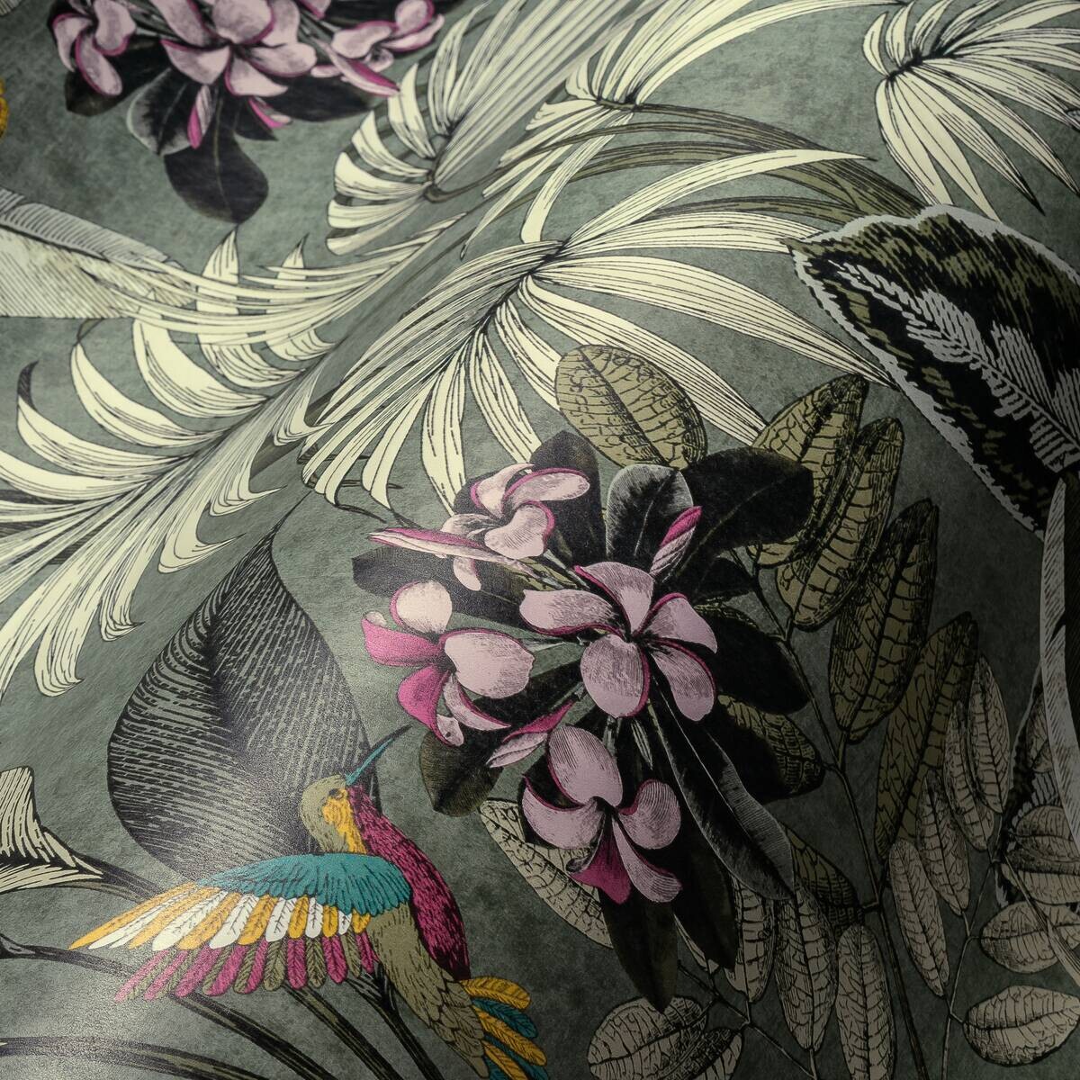 A.S.Creation Vliestapete grün rosa gelb B/H/D: ca. 53x1005x8 cm