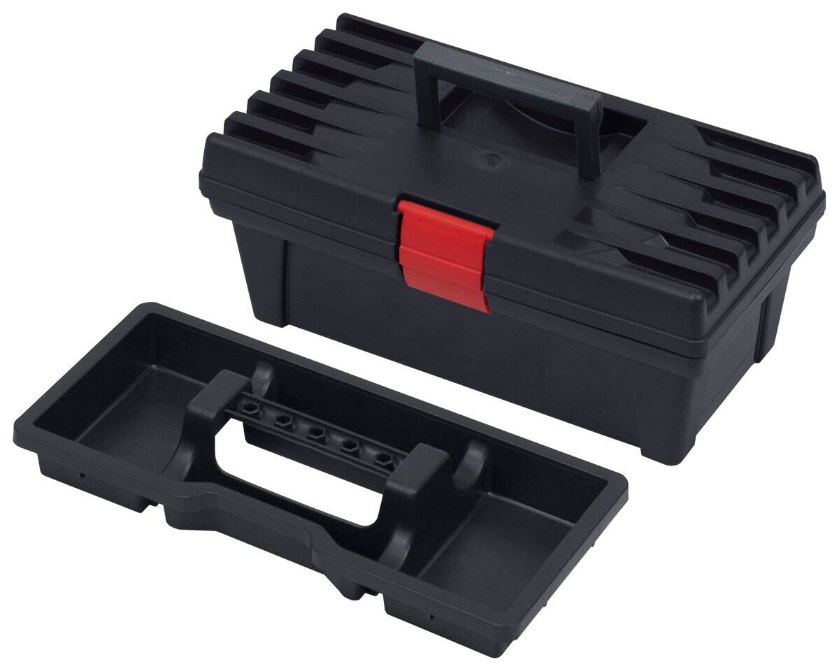 Werkzeugkoffer schwarz B/H/L: ca. 16x13x31 cm