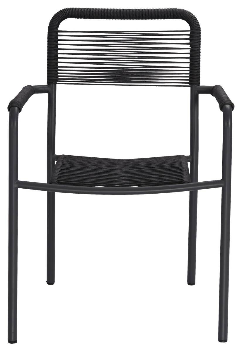 POCOline Gartenstuhl Mona grau Polyrattangeflecht