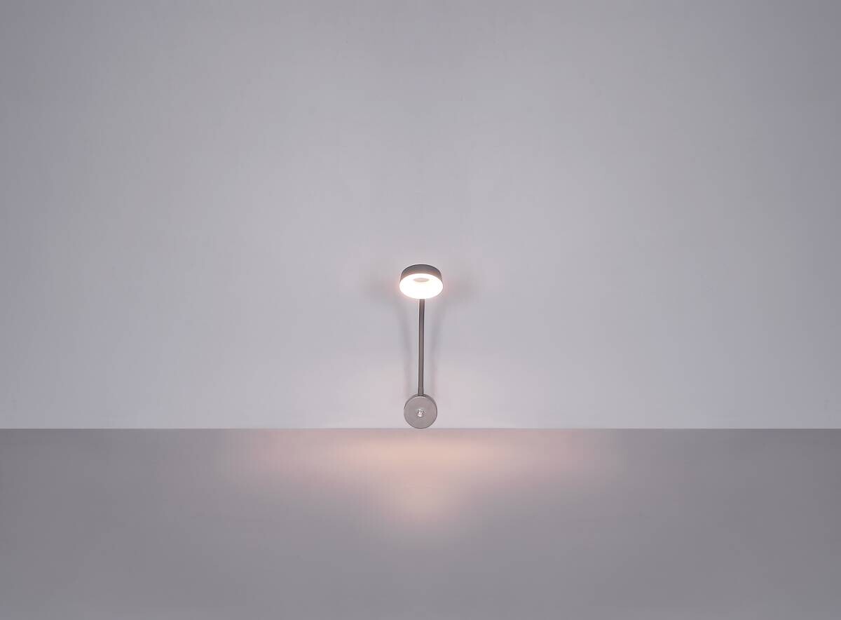 GLOBO LED-Wandleuchte Lehovo silber Kunststoff Metall B/H: ca. 26x45,5 cm