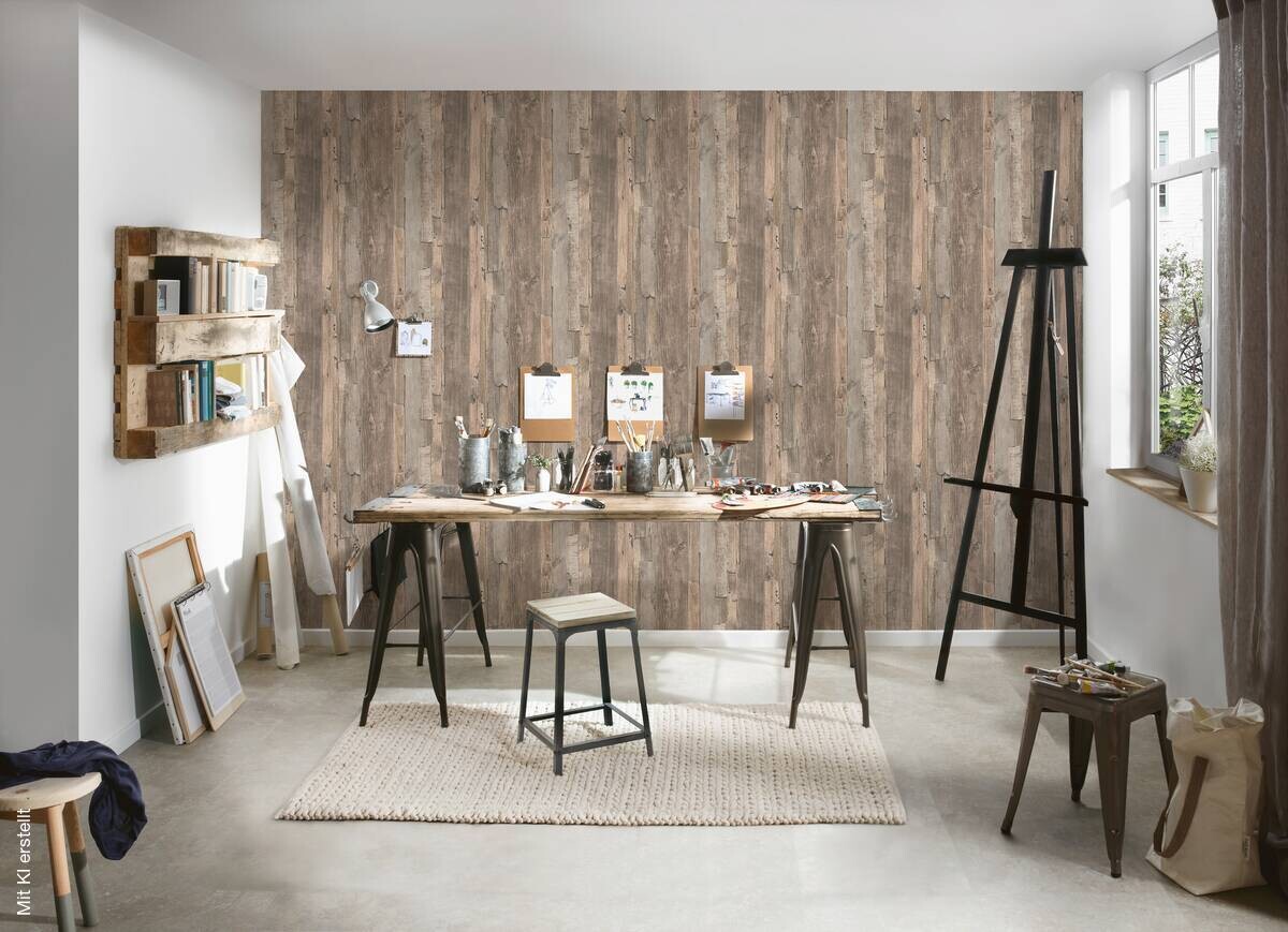 A.S.Creation Vliestapete braun beige B/H/D: ca. 53x1005x9 cm