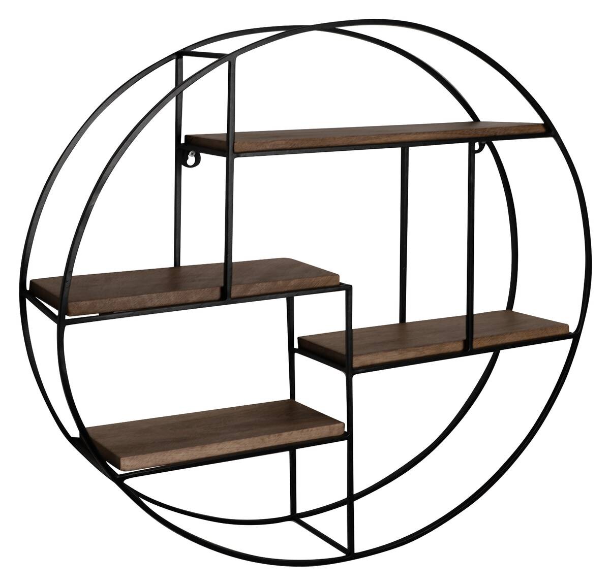 Wandregal schwarz B/H/T: ca. 70x70x18 cm