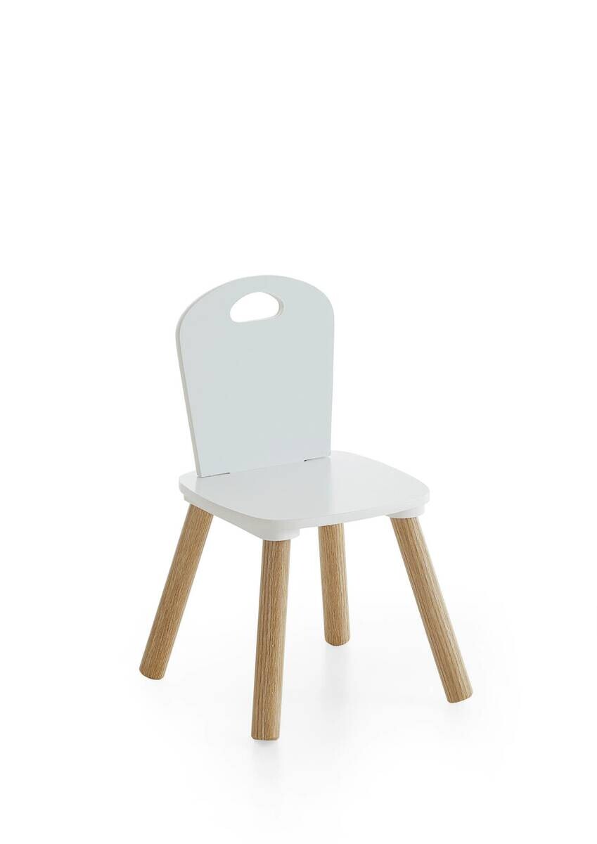 Kindermöbel-Set 3er Set Pinie Nachbildung weiß B/H/T: ca. 55x43x55 cm