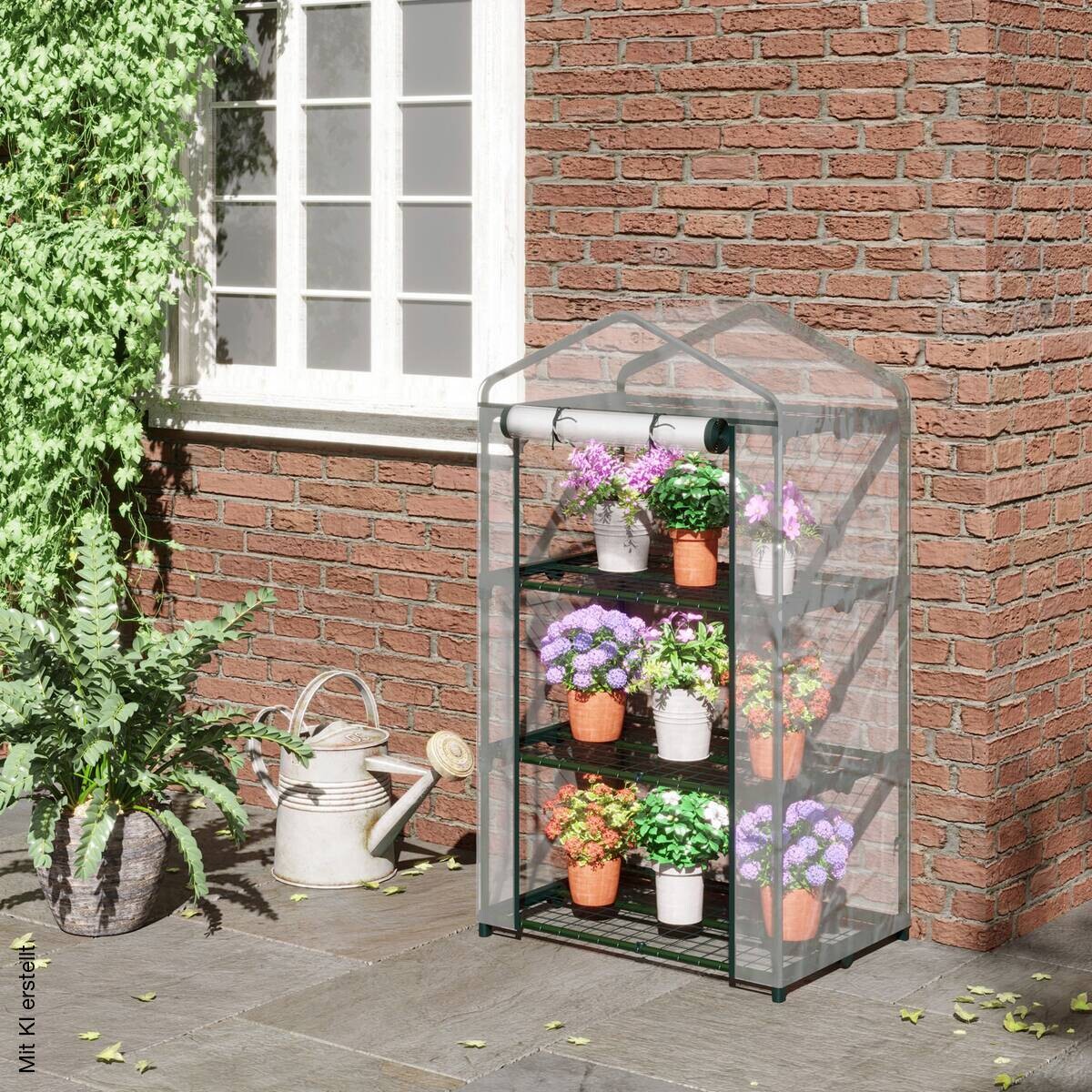 Outsunny Gewächshaus B/H/T/L: ca. 49x125x49x69 cm transparent