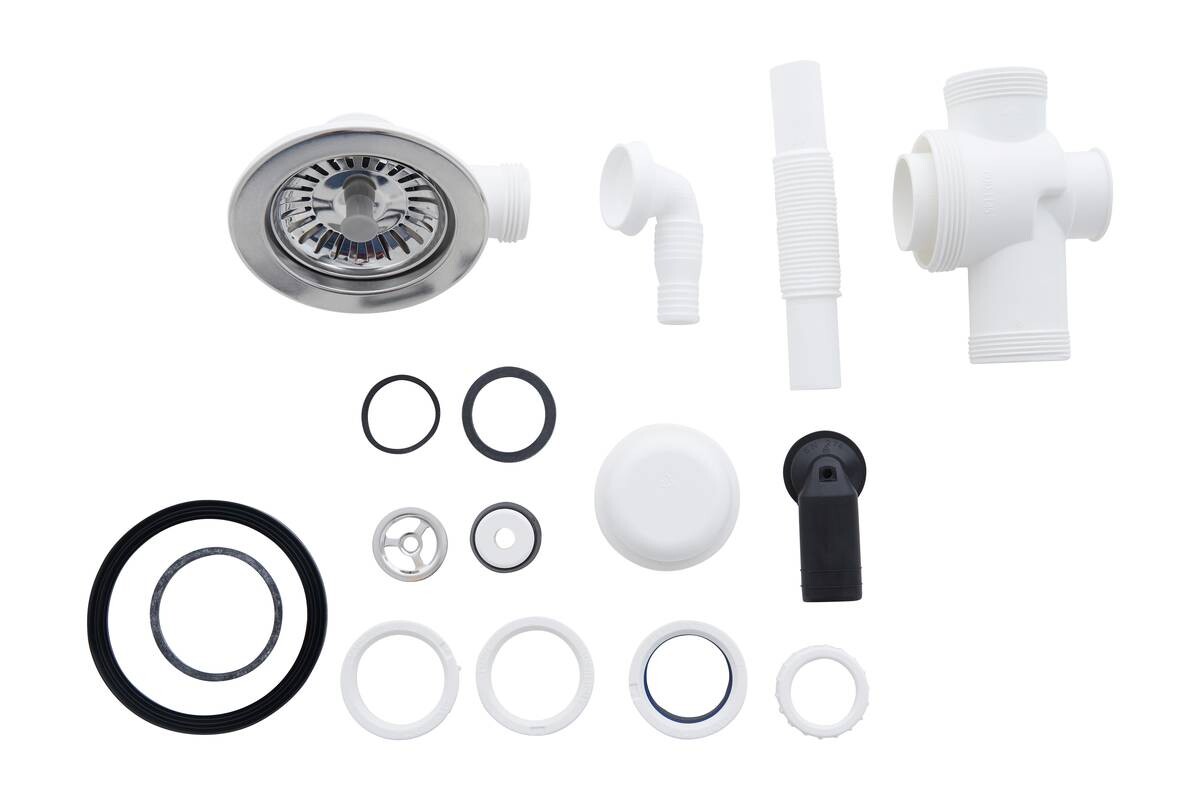 Respekta Einbauspüle Denver 78 x 44 G Beton grau Mineralite B/H/T: ca. 78x17x43,5 cm