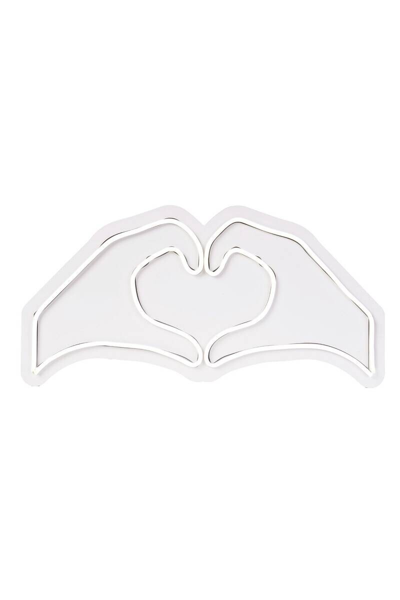 Opviq LED-Wandleuchte weiß PVC B/H/T/L: ca. 50x25x3x50 cm