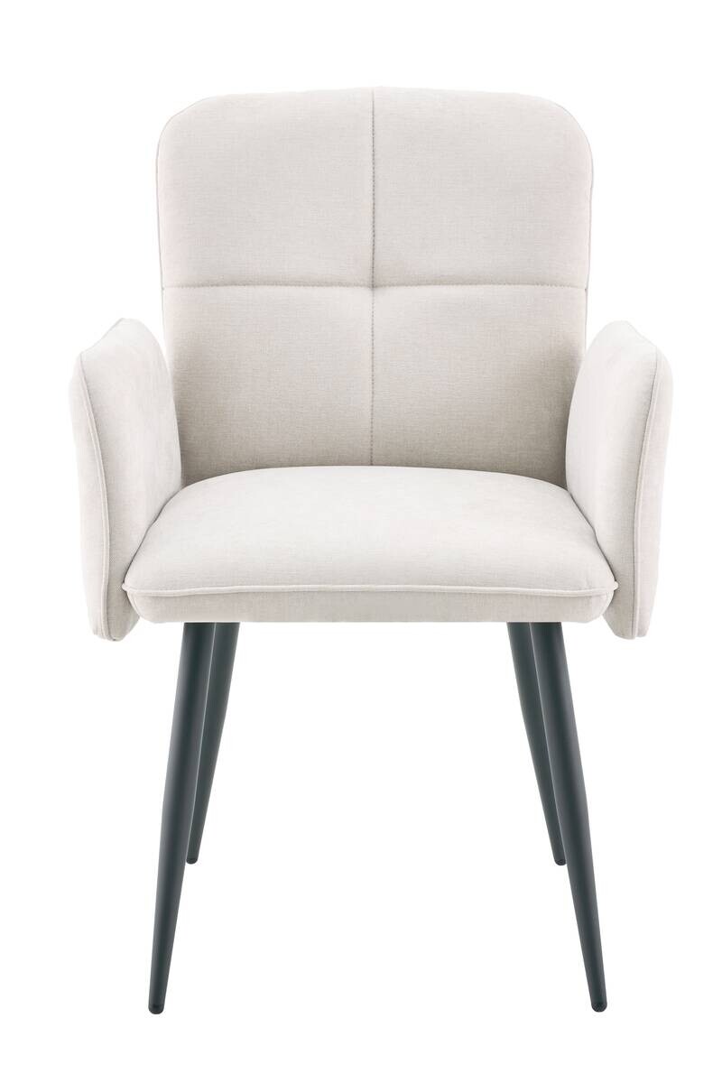 Armlehnstuhl Marla beige Webstoff B/H/T: ca. 60x89x62 cm