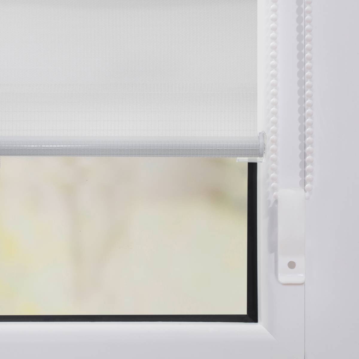 LICHTBLICK Doppelrollo Duo Bretter grau B/T: ca. 80x150 cm
