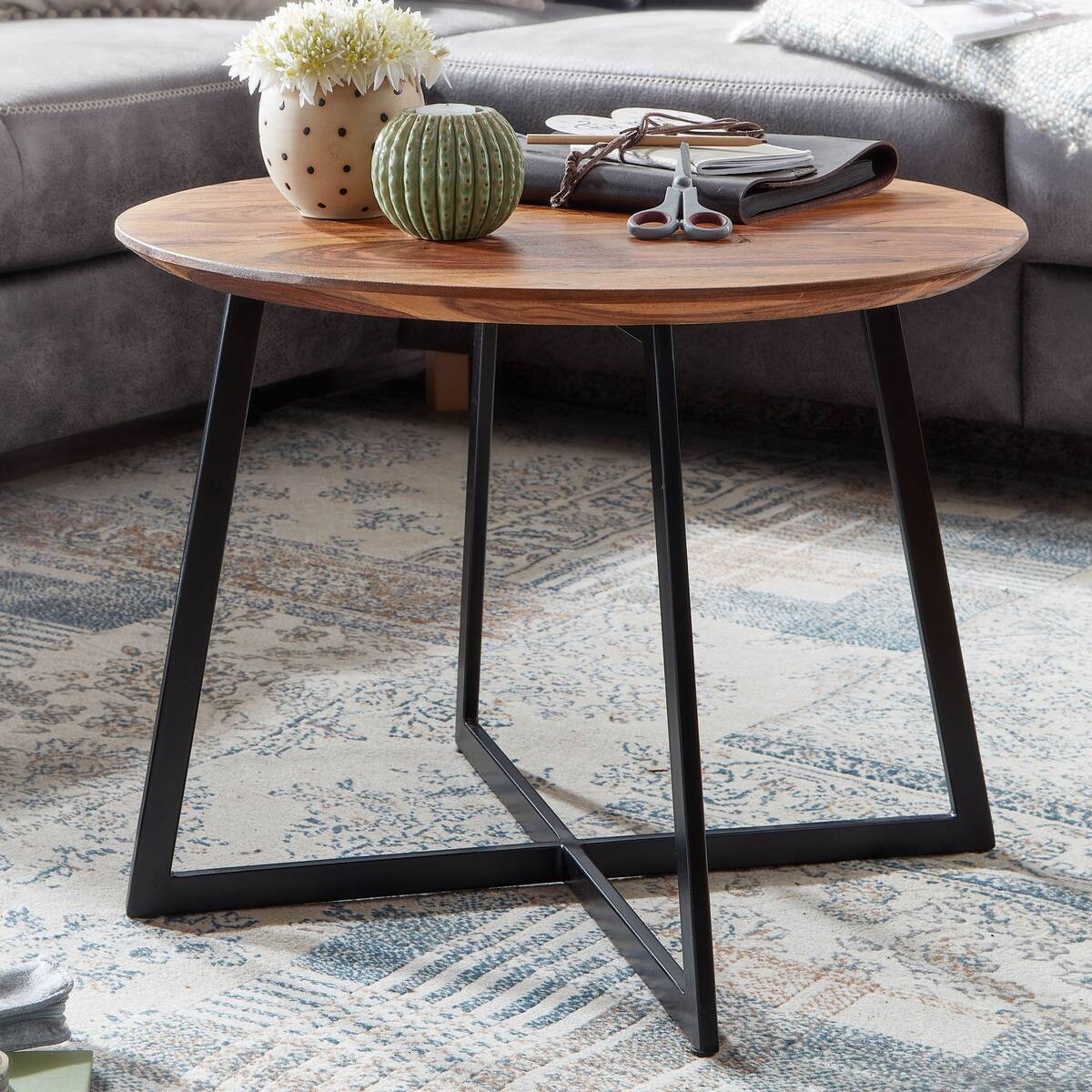 Wohnling Couchtisch braun B/H/T: ca. 60x45x60 cm