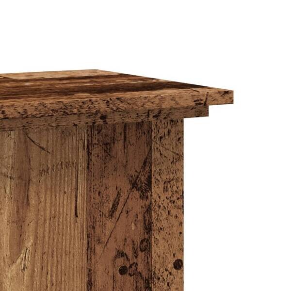 vidaXL Pflanzenständer natur Holz B/H/L: ca. 33x80x33 cm