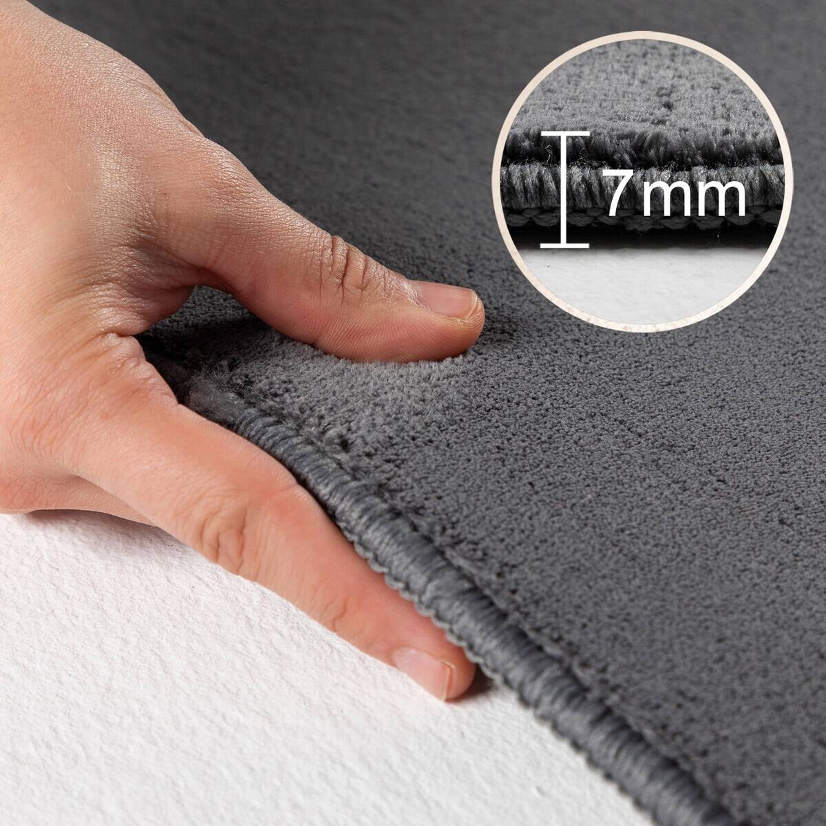 Ayyildiz Teppich SKY grau B/L: ca. 120x120 cm