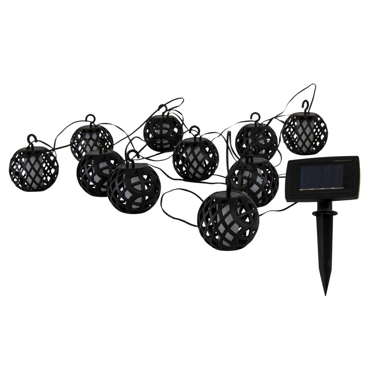 Solarlichterkette 4,85 m schwarz