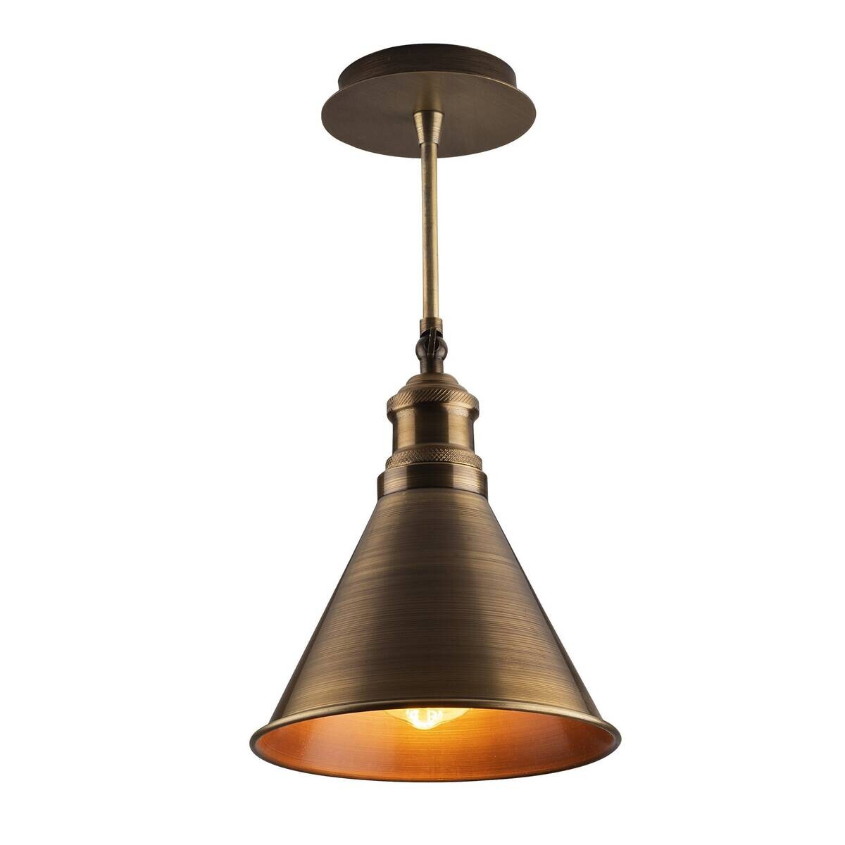 Opviq Pendelleuchte messing B/H/T: ca. 20x40x20 cm E27 1 Brennstellen