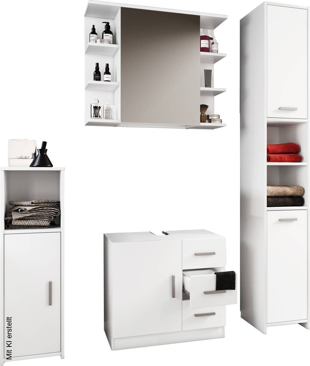 Badezimmer-Set Zalo weiß