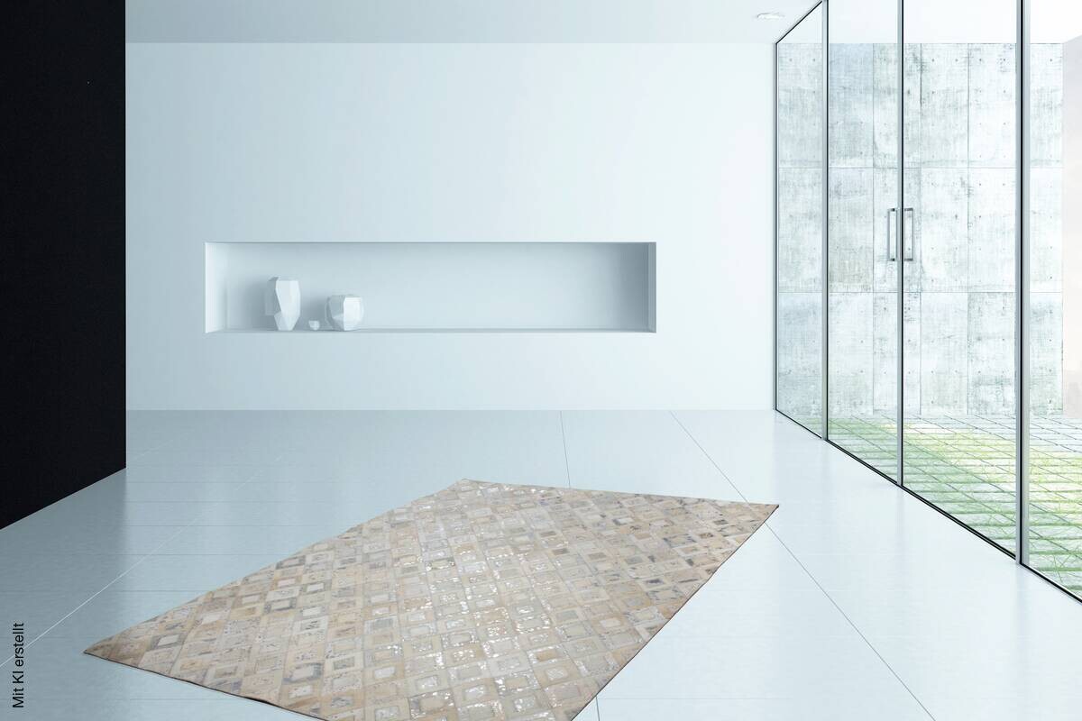 360Living Teppich Dazzle silber B/L: ca. 120x170 cm