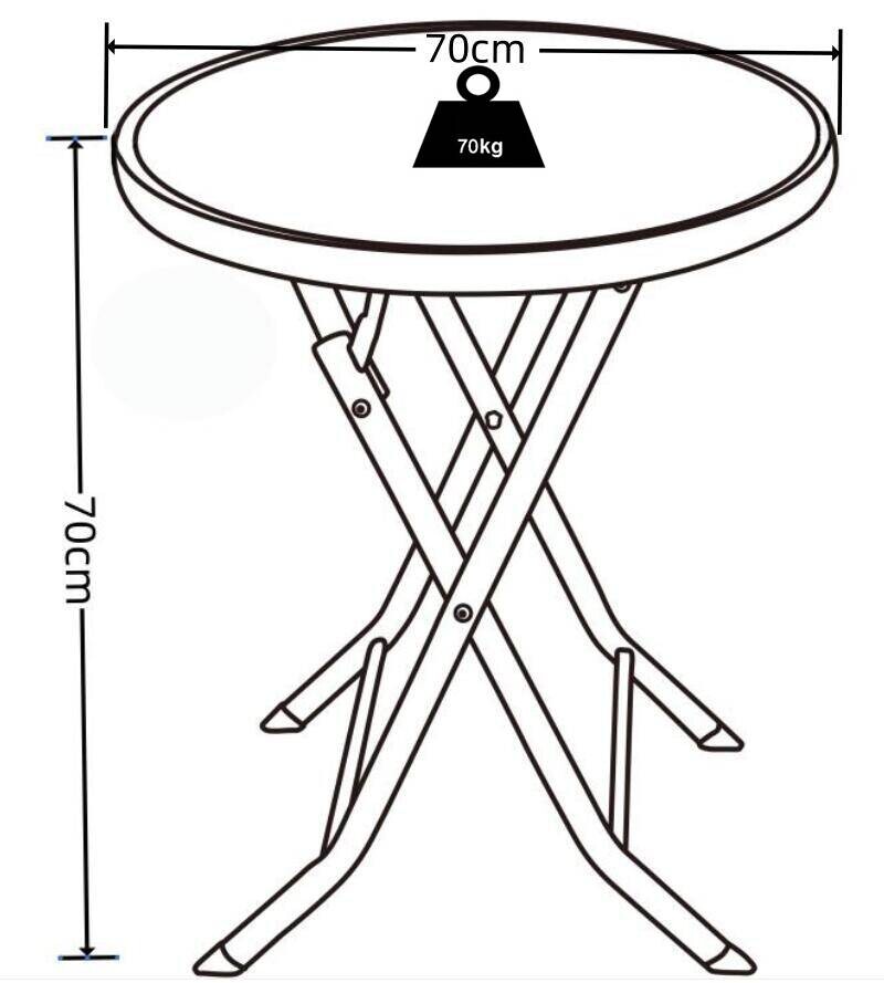 VCM Gartentisch anthrazit Metall B/H/L: ca. 70x70x70 cm