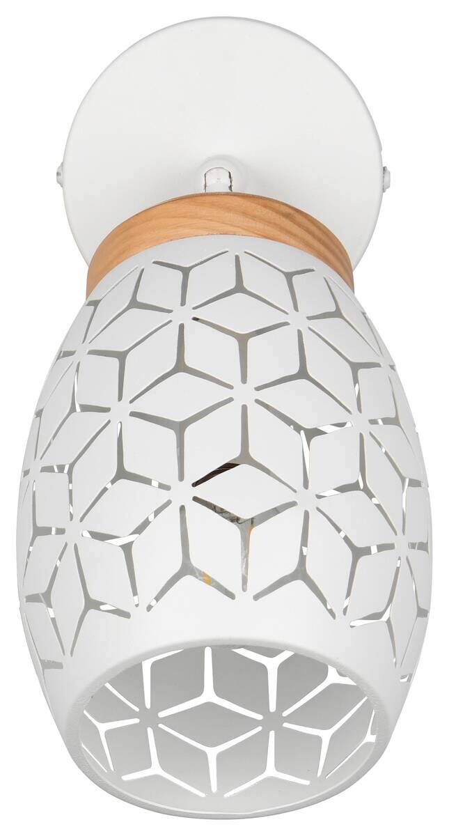 Reality Spots Bidar weiß Metall B/H: ca. 12x27 cm E14 1 Brennstellen