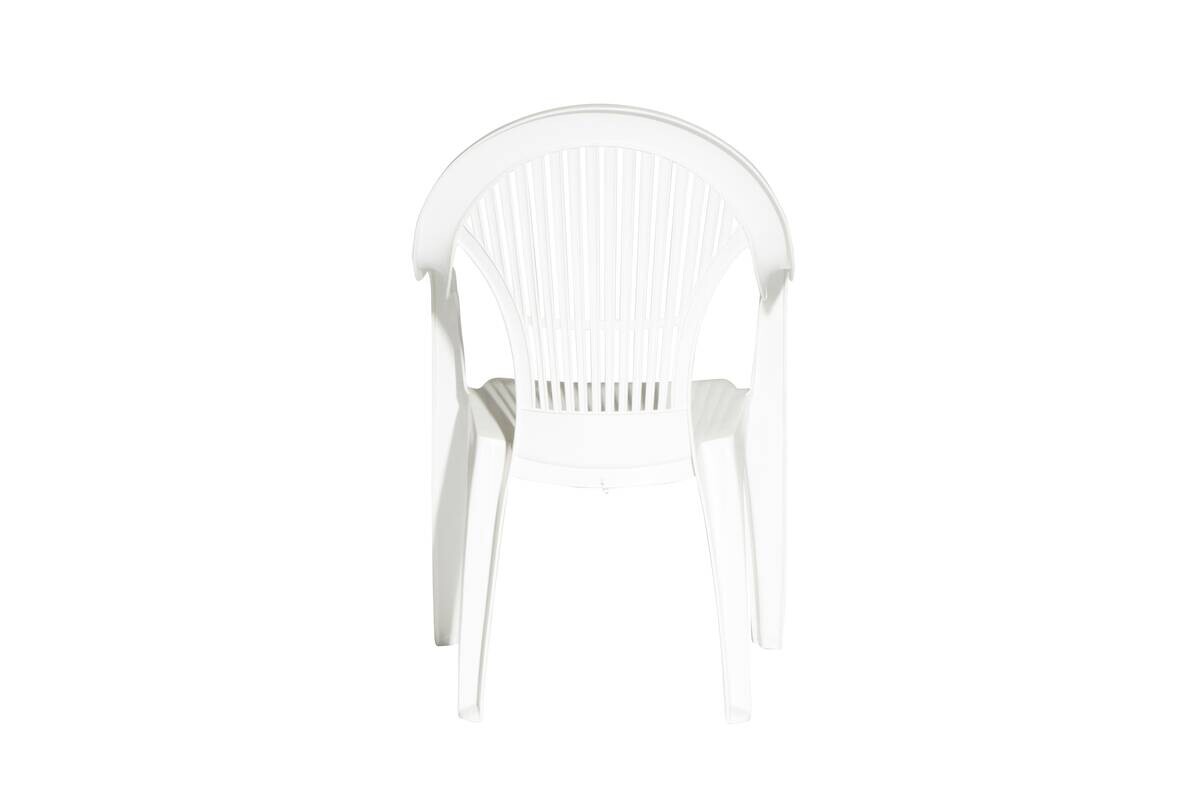 ProGarden Stapelsessel Vega weiß Kunststoff B/H/L: ca. 54x93x57 cm