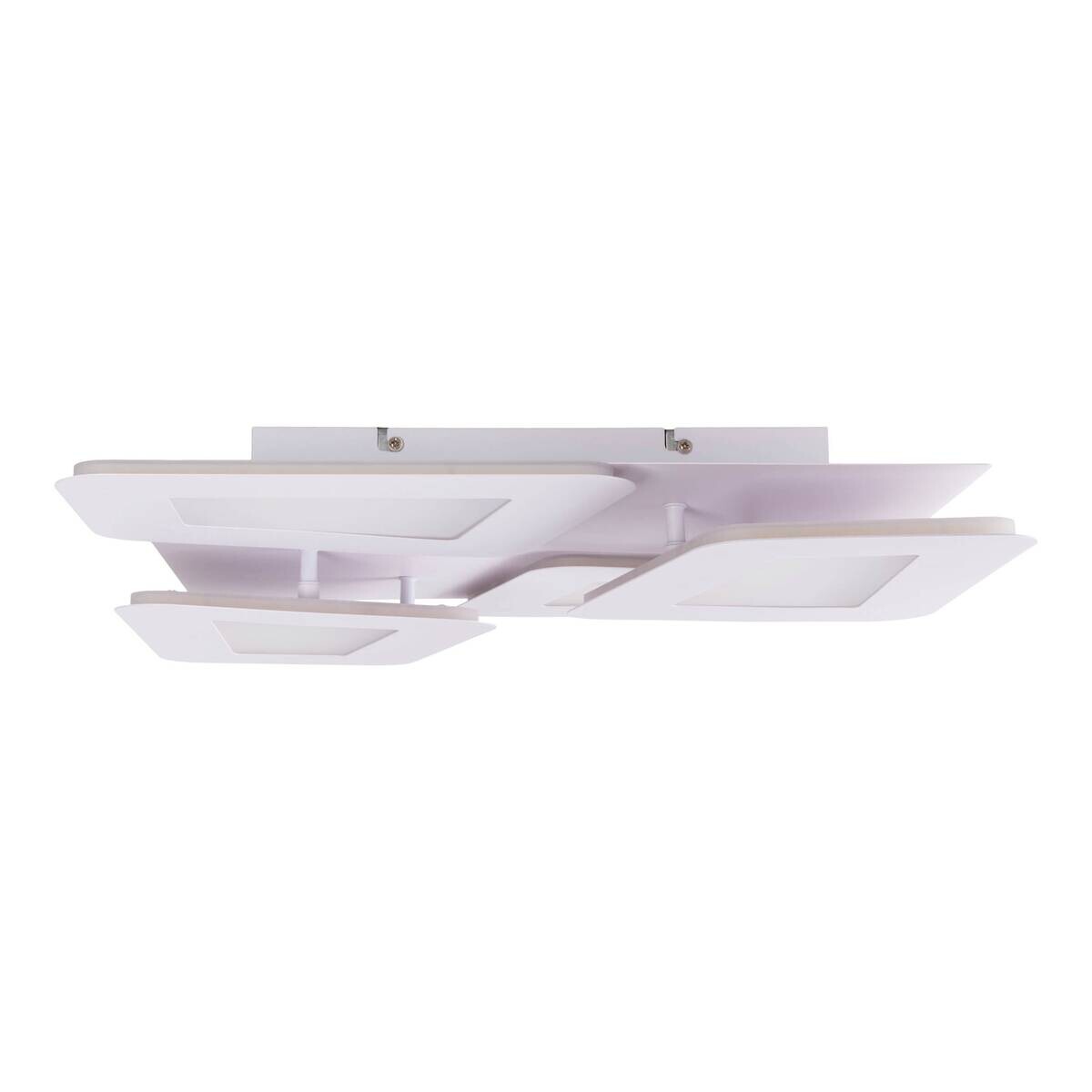 Näve Leuchten LED-Deckenleuchte weiß Metall Kunststoff B/H/T: ca. 48x8x48 cm