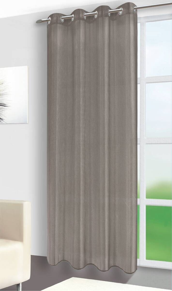 Ösenvorhang Eve taupe B/L: ca. 140x245 cm