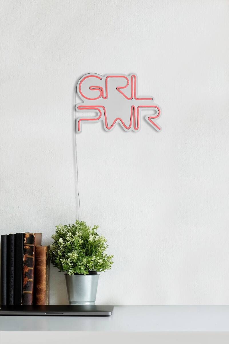 Opviq LED-Wandleuchte rosa PVC B/H/T/L: ca. 36x25x2x36 cm