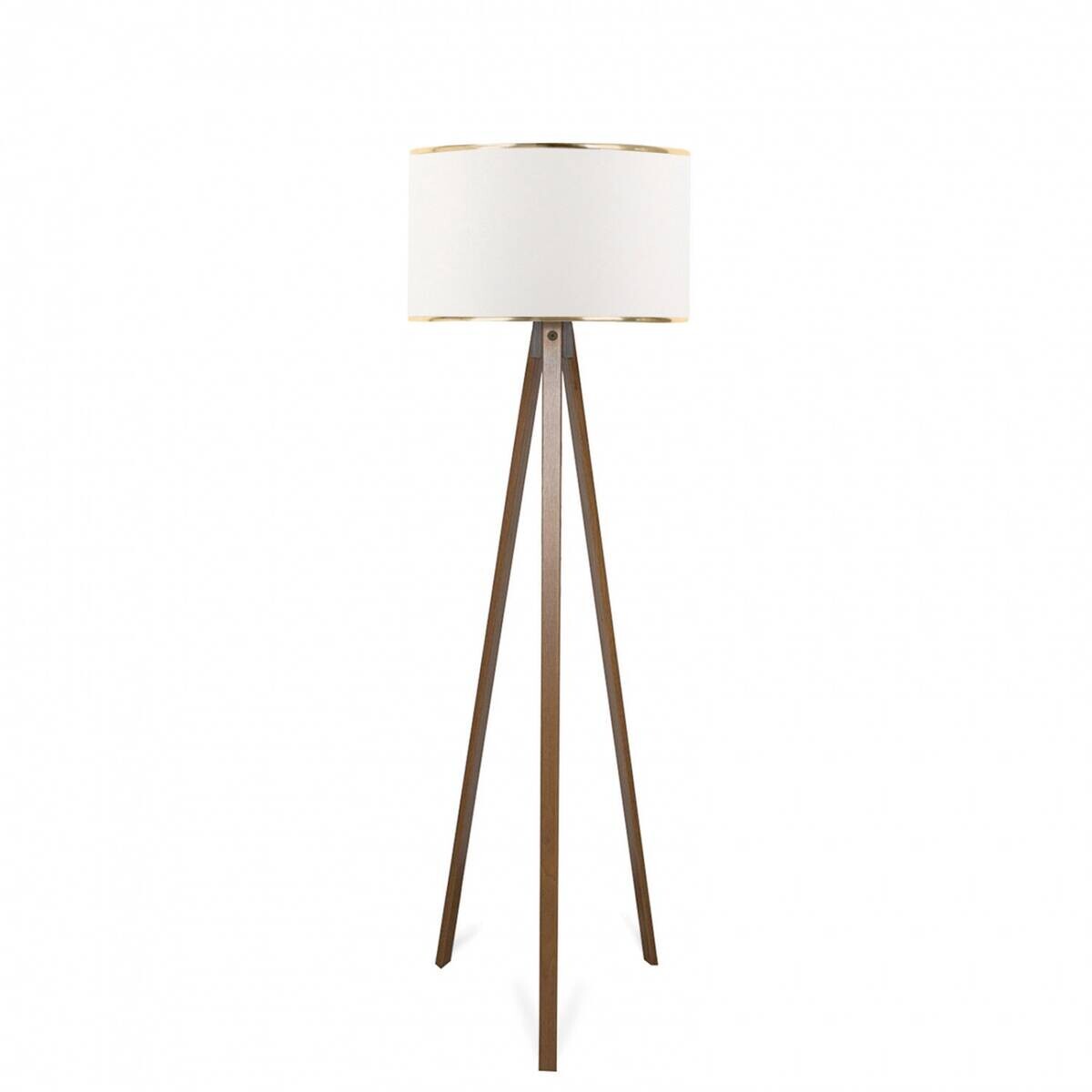 Opviq Stehleuchte weiß Holz B/H/T/L/D: ca. 38x140x38x38x38 cm E27 1 Brennstellen