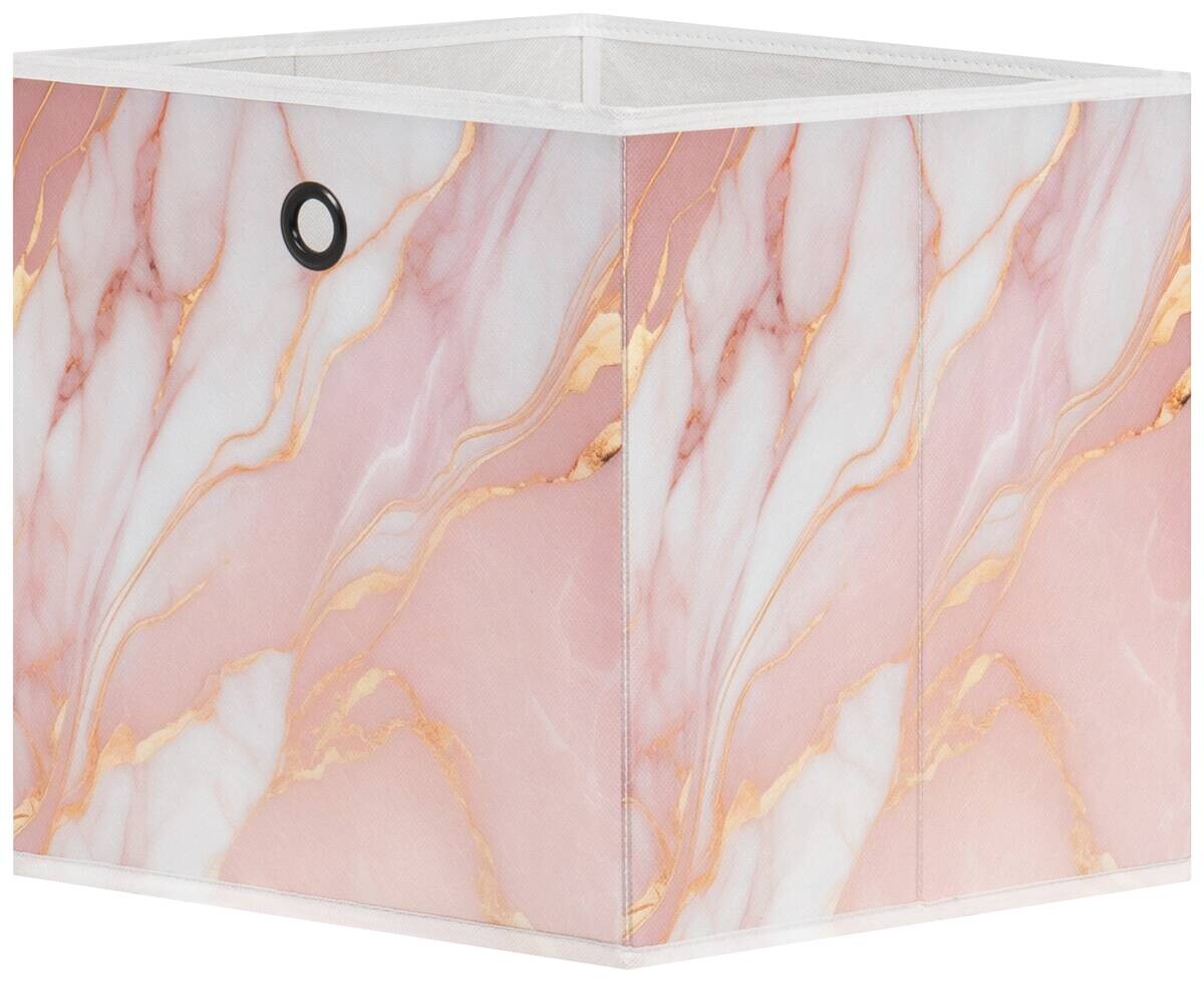 Motivbox Mamor rosa gold B/H/T: ca. 32x32x32 cm