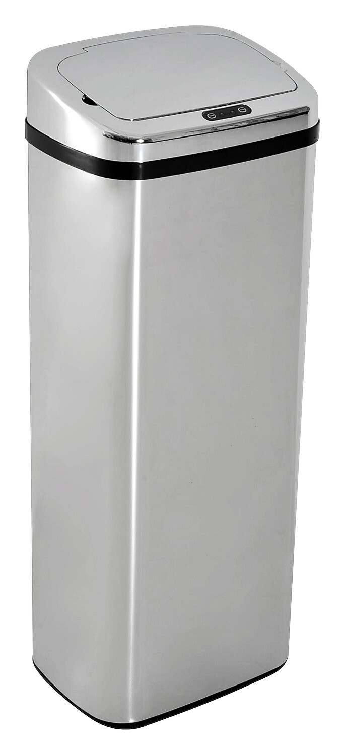 HOMCOM Mülleimer mit Sensor silber B/H/L: ca. 25x84x33 cm