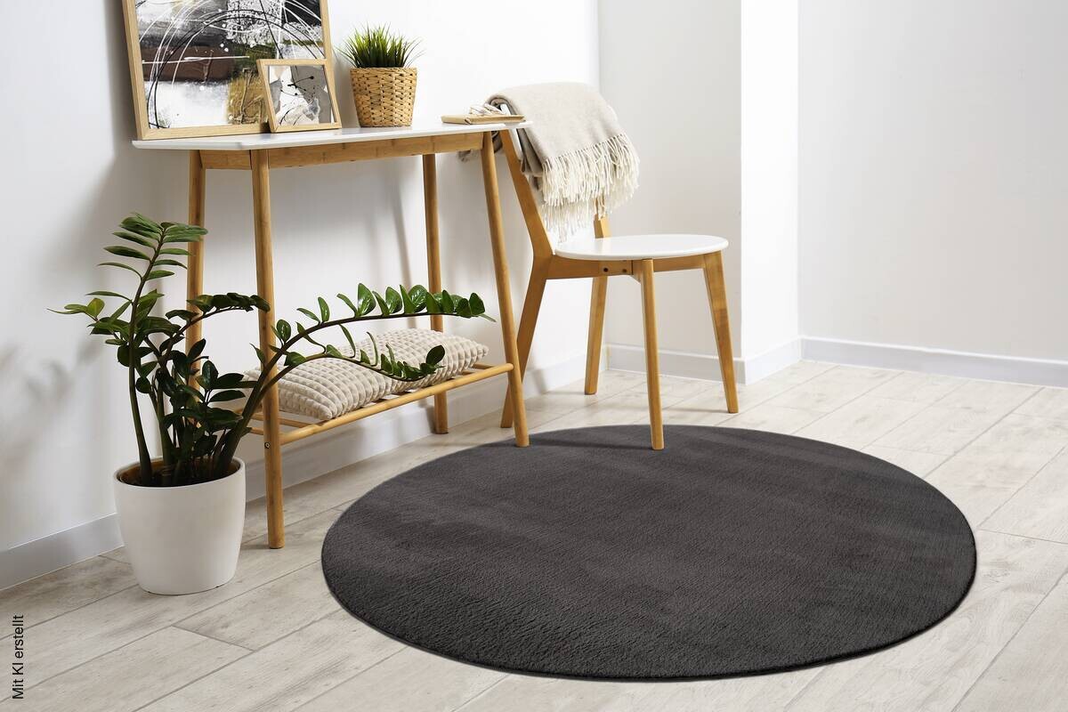 Teppich Loft anthrazit D: ca. 200 cm