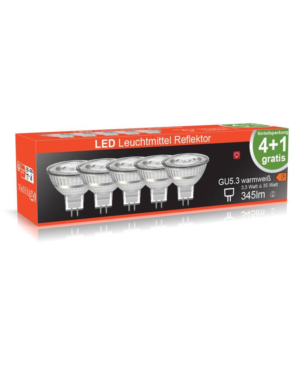 Blulaxa LED-Leuchtmittel Reflektorlampe 5er Pack GU5.3