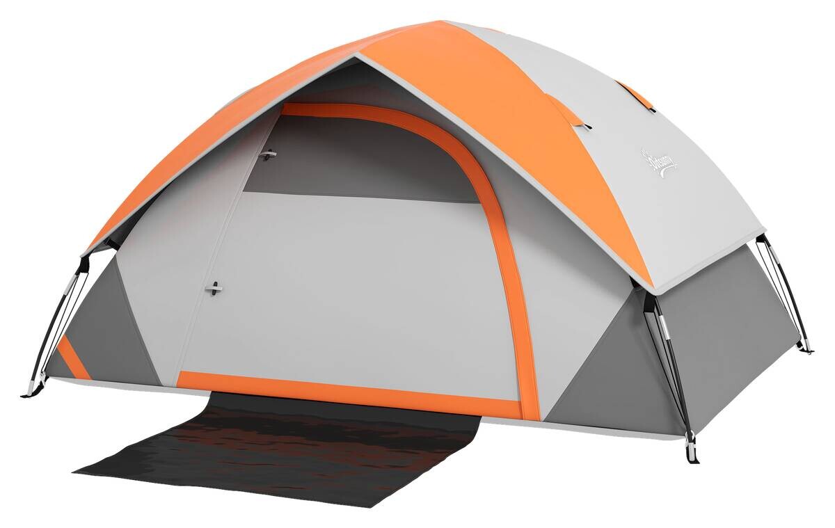 Outsunny Campingzelt rot Polyester B/H/L: ca. 150x110x210 cm