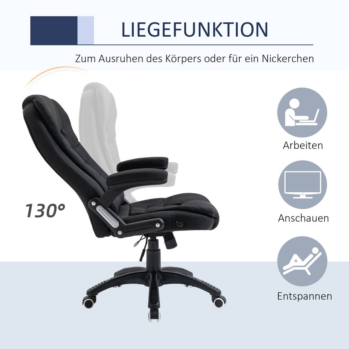 Drehstuhl 921-416BK schwarz