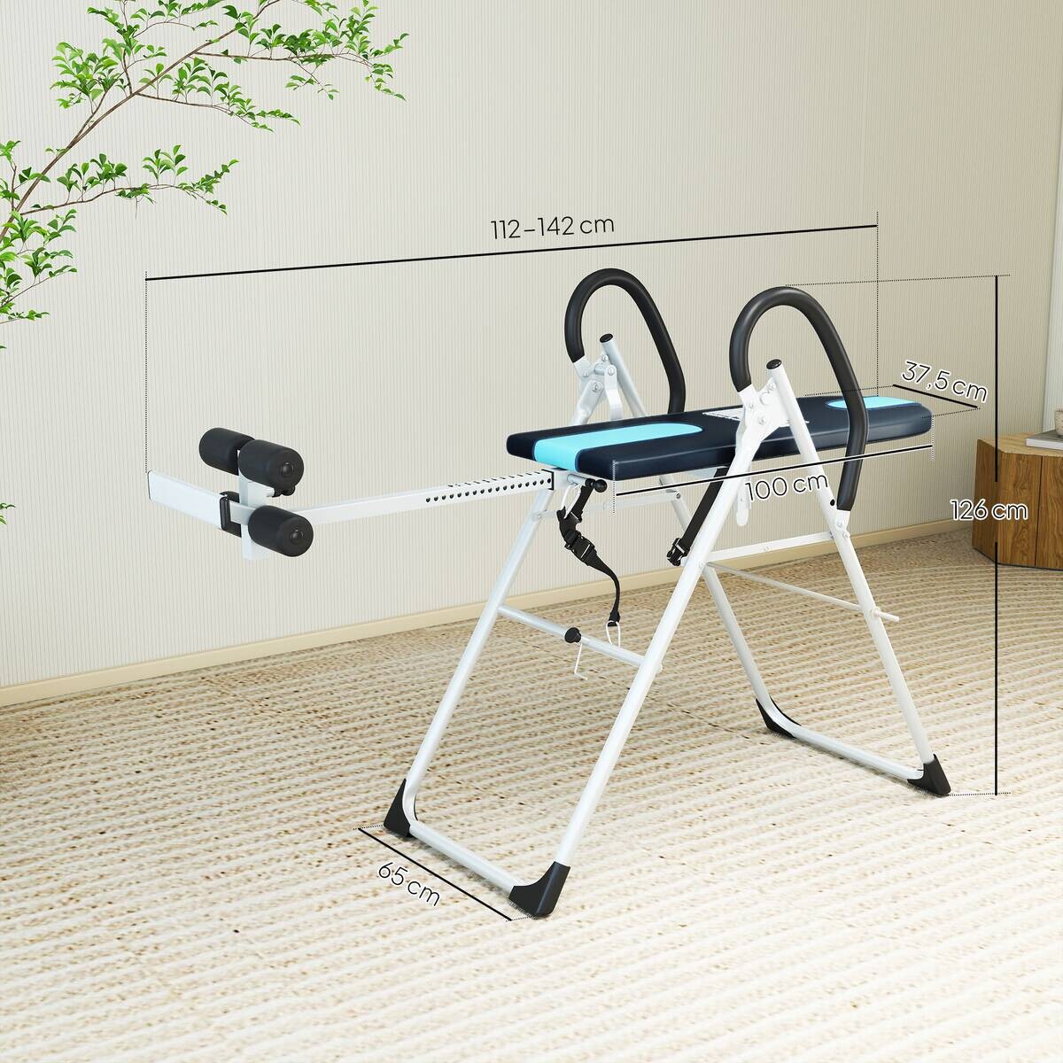 HOMCOM Inversionsbank B/H/L: ca. 142x126x65 cm