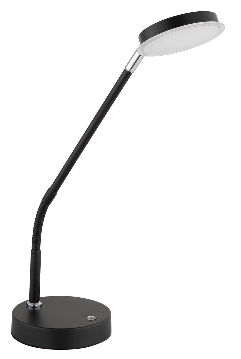 GLOBO Tischleuchte mattschwarz Metall B/H/L: ca. 13x52x43 cm 1 Brennstellen