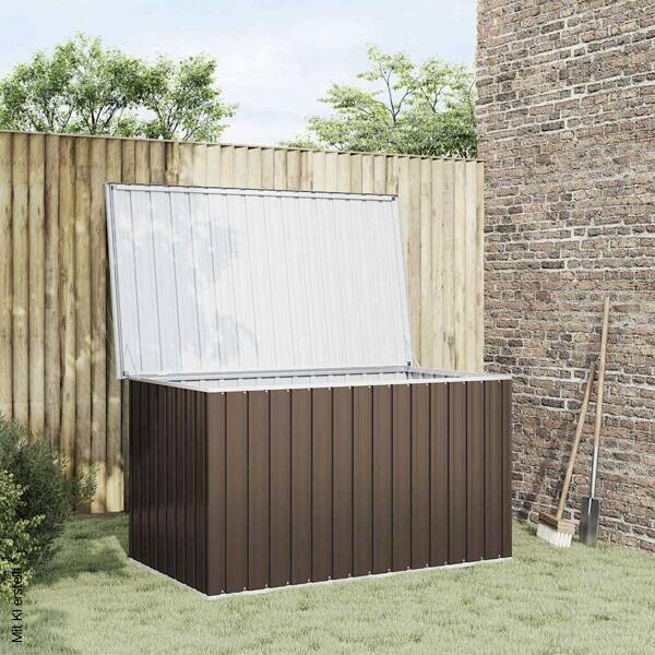vidaXL Aufbewahrungsbox braun Kunststoff B/H/T/L: ca. 99x93x99x171 cm