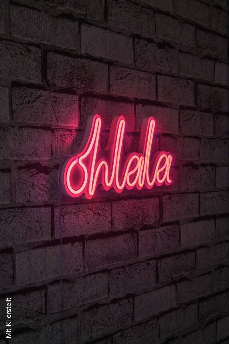 Opviq LED-Wandleuchte rosa PVC B/H/T/L: ca. 36x15x2x36 cm