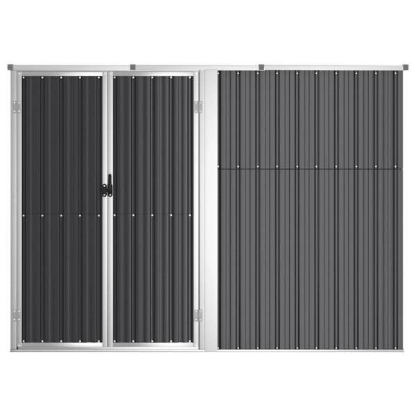 vidaXL Geräteschuppen anthrazit B/H/T: ca. 225x161x89 cm