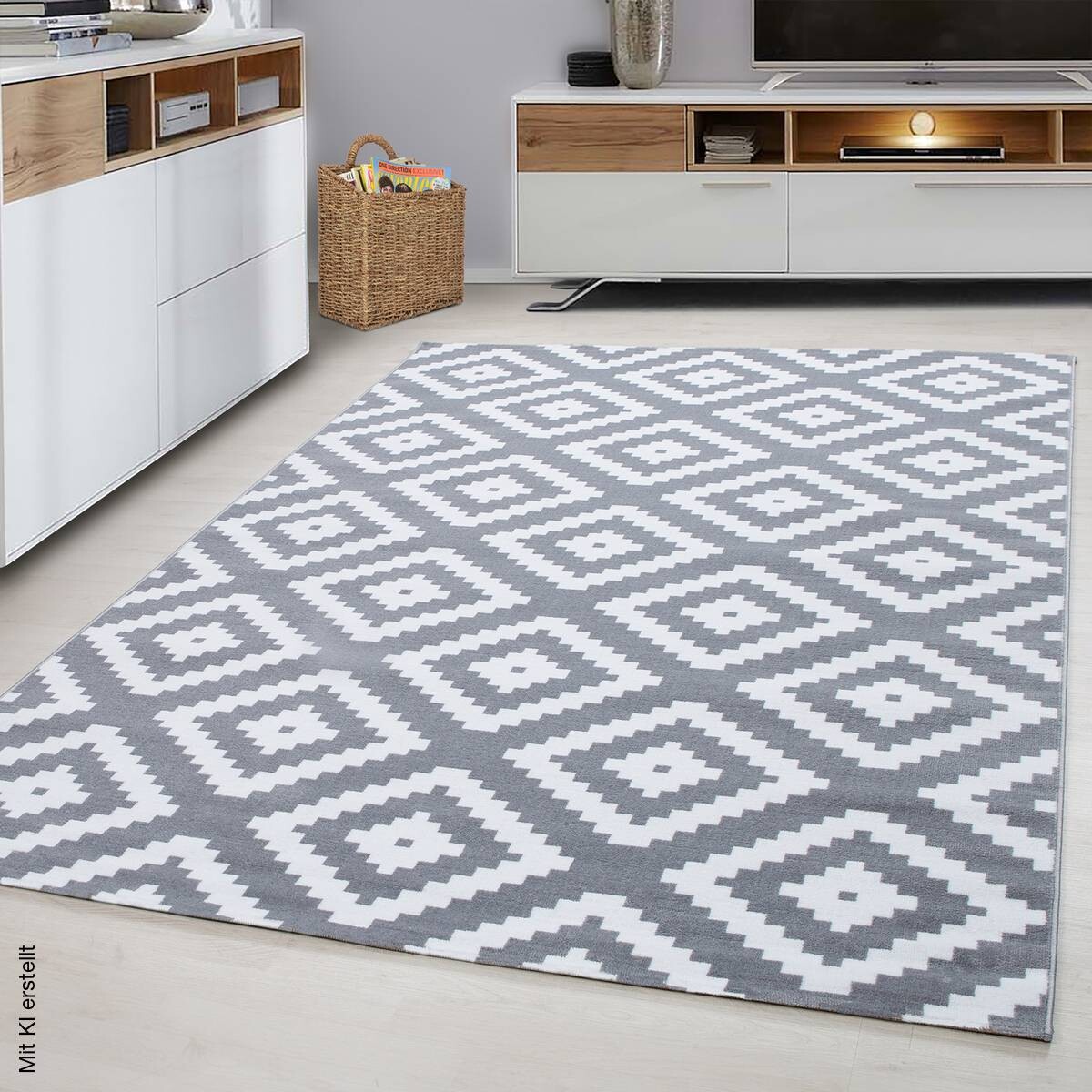 Ayyildiz Teppich PLUS grau B/L: ca. 120x170 cm