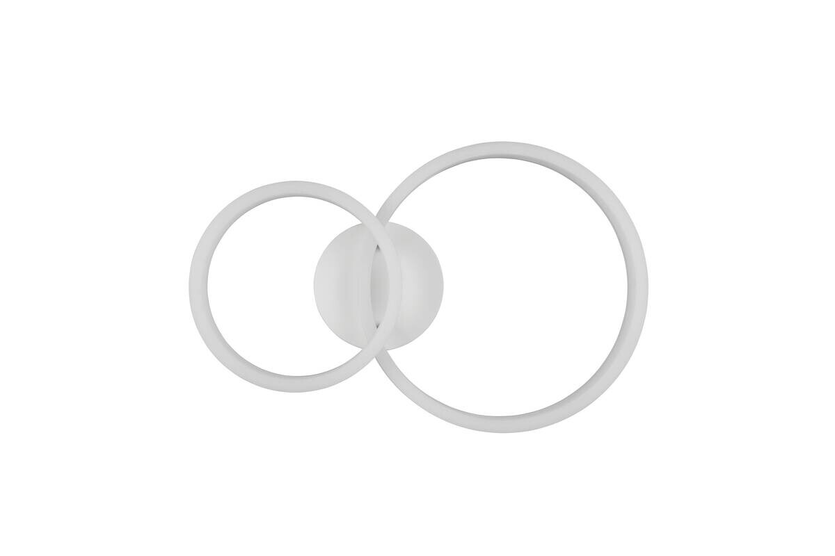 Reality LED-Deckenleuchte Scope weiß Metall Kunststoff B/L: ca. 33x51 cm