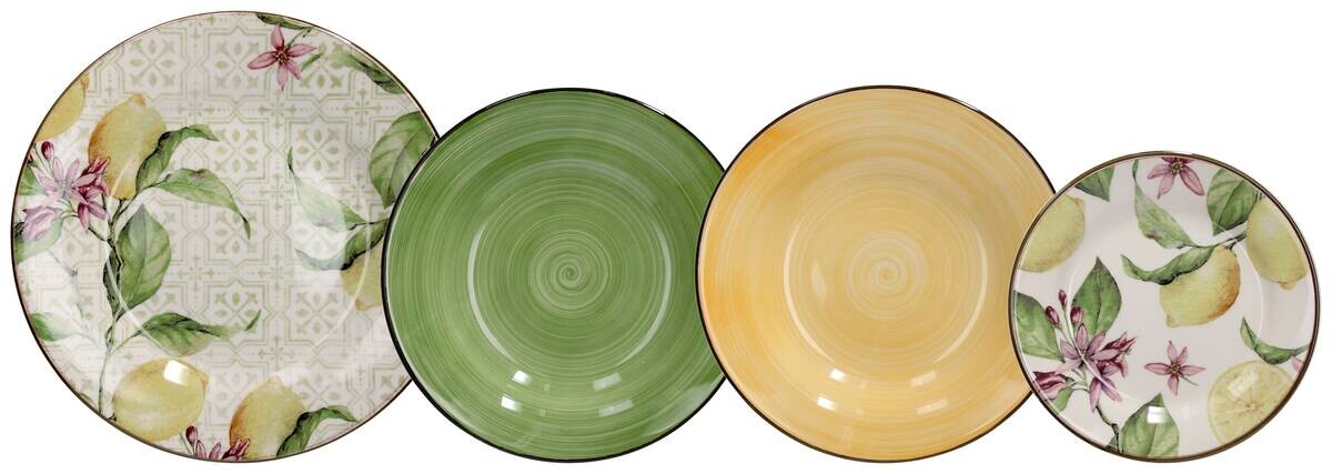 TOGNANA Tafelservice VELA-ZAGARA- mehrfarbig Keramik 18 tlg.