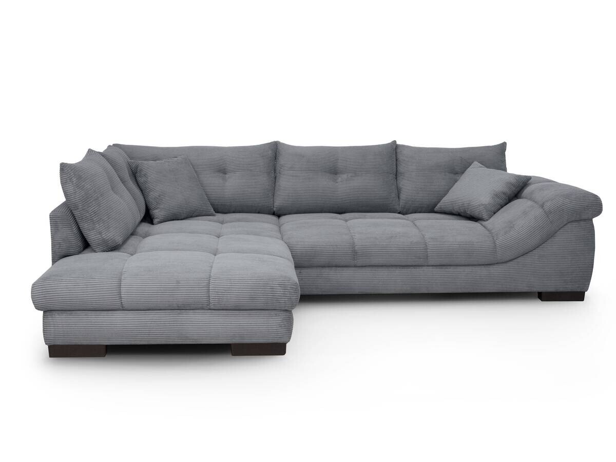 Ecksofa stone Microfaser B/H/T: ca. 318x92x227 cm