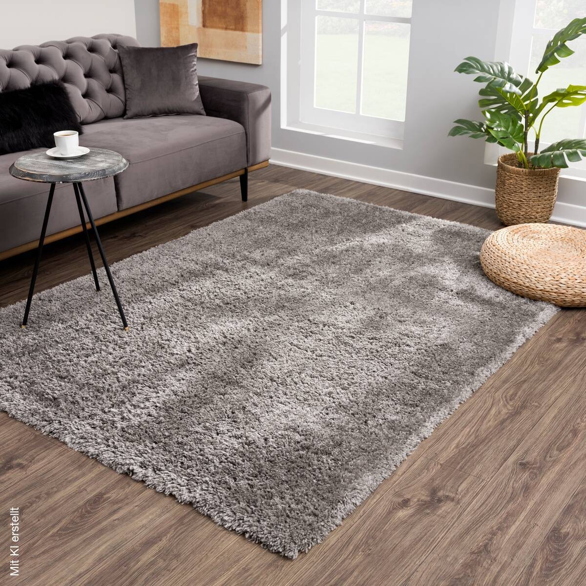 Sanat Teppich Porto dunkelgrau B/L: ca. 140x200 cm