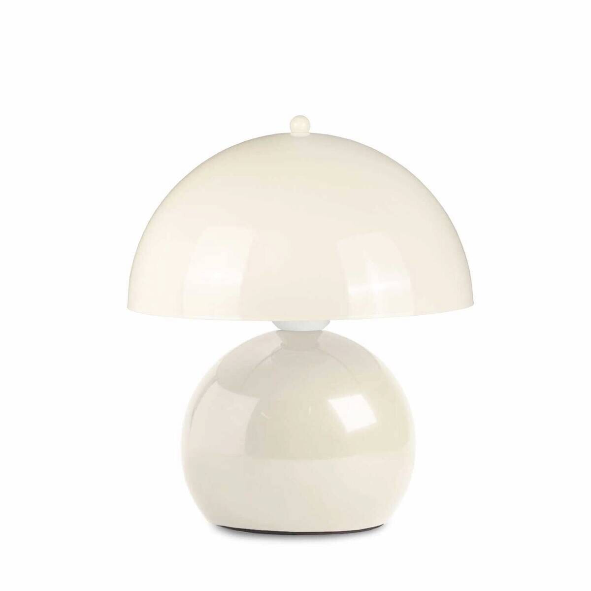 Tischleuchte creme Metall B/H/L/D: ca. 23x30x23x23 cm E27 1 Brennstellen